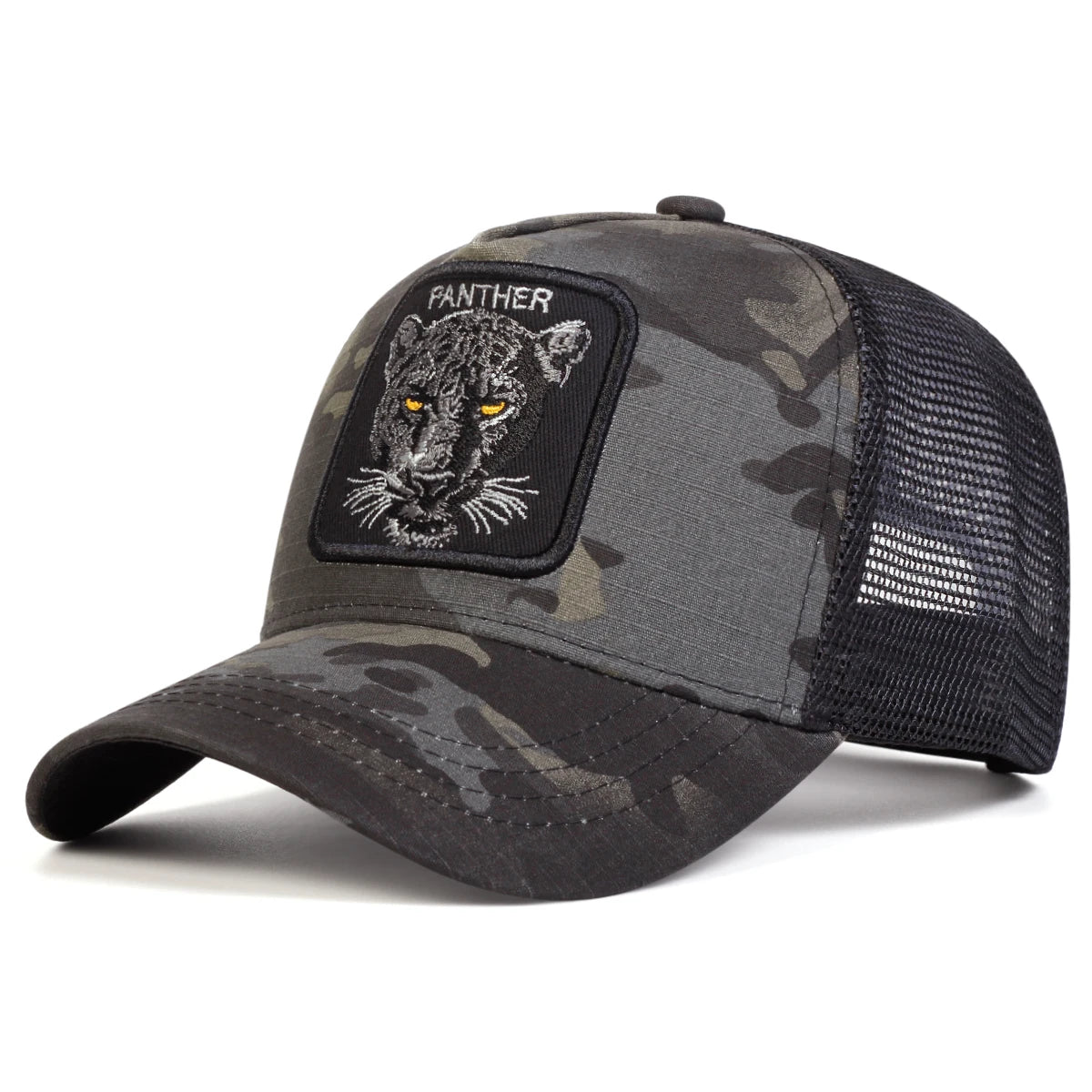 Gorras de red de béisbol bordadas PANTHER