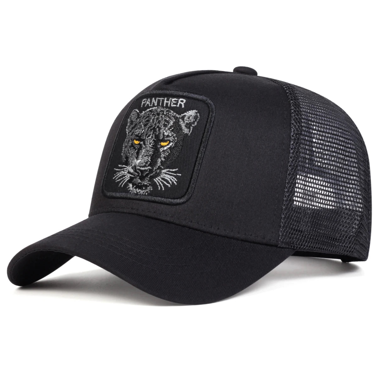 Gorras de red de béisbol bordadas PANTHER