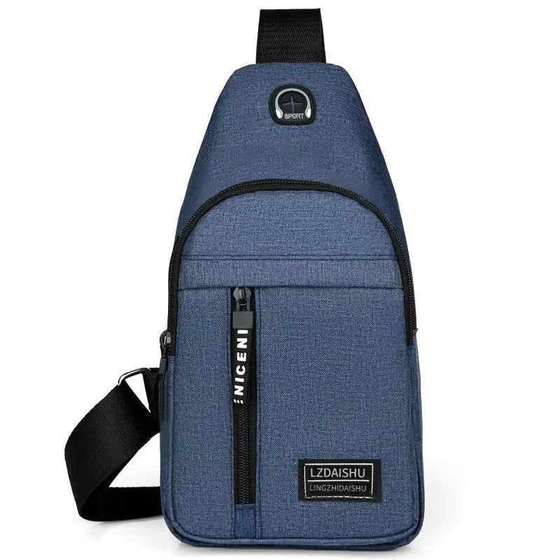 Bolso de hombre de Color sólido, bolso de pecho para hombre
