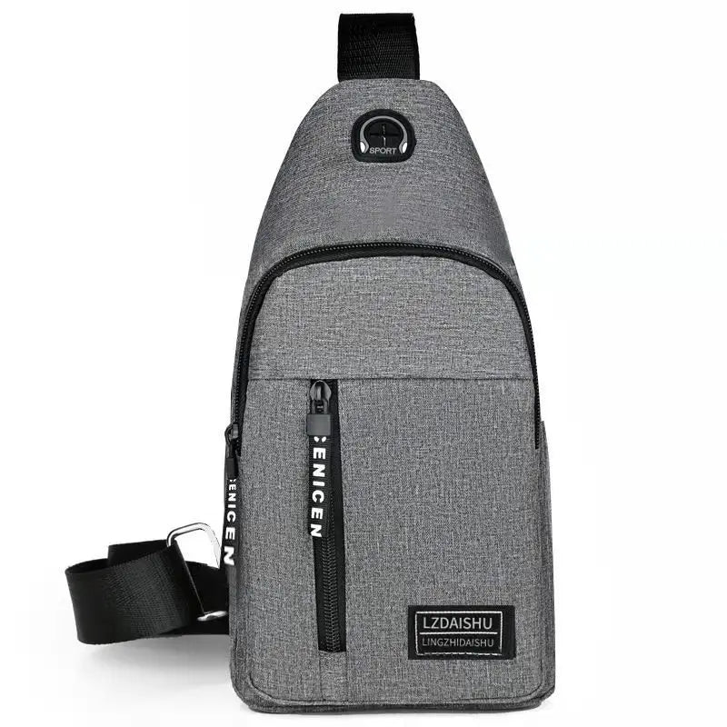 Bolso de hombre de Color sólido, bolso de pecho para hombre