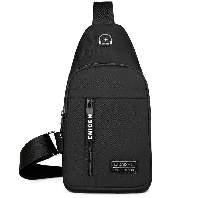 Bolso de hombre de Color sólido, bolso de pecho para hombre