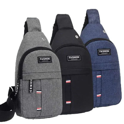 Bolso De Pecho Para Viajes Y Deportes Para Hombre, Estilo Sencillo Y A La Moda