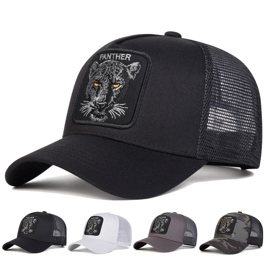 Gorras de red de béisbol bordadas PANTHER